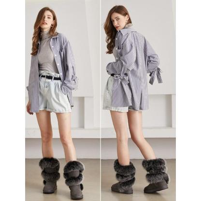 High Ankle Winter Snow Boots For Women - The Boston Boots