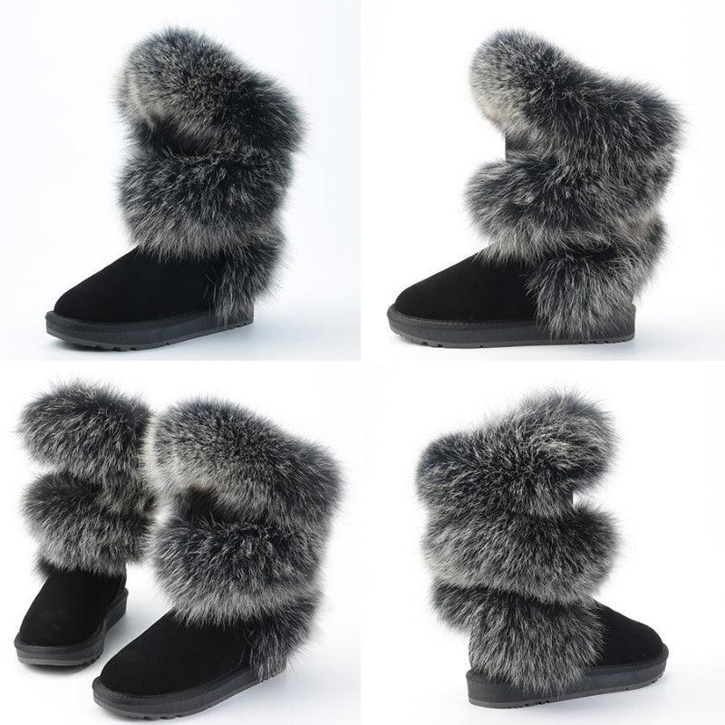 High Ankle Winter Snow Boots For Women - The Boston Boots