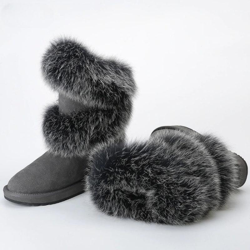 High Ankle Winter Snow Boots Waterproof Winter Boots-The Boston Boots