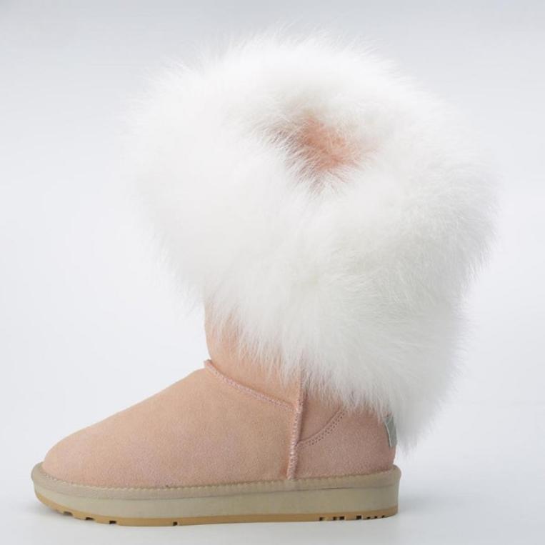 High Snow Boots With Slip On Water Resistant Winter Footwear-The Boston Boots