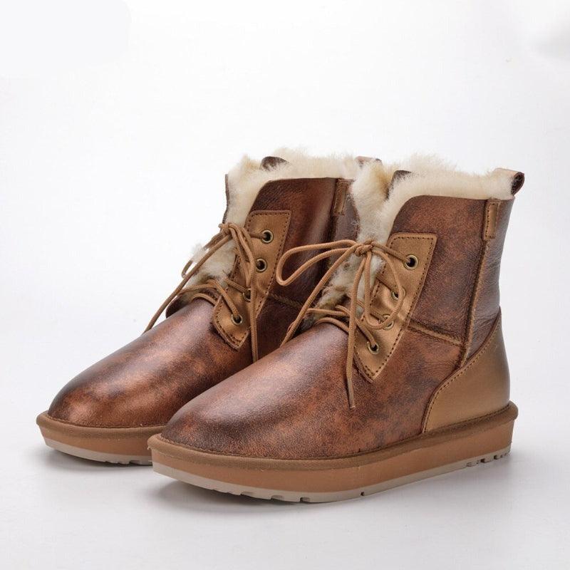 Stylish Design Short Ankle Snow Boots Footwear For Everyday-The Boston Boots