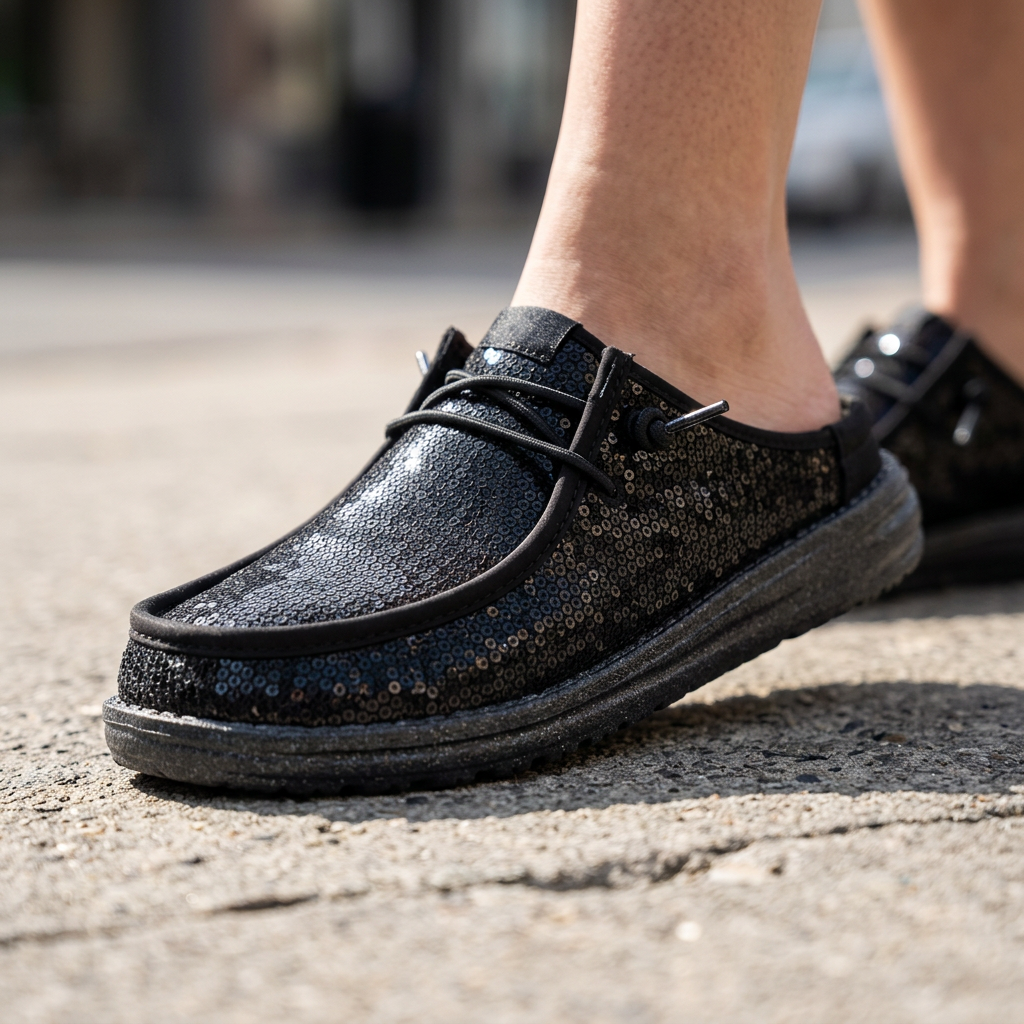 Women's Sequin Slip-On Lightweight Sneakers