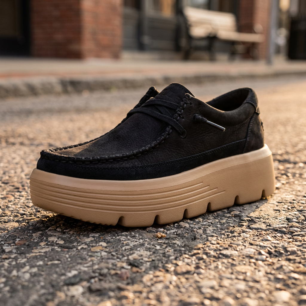 Austin Edge Ox Nubuck Platform Shoe