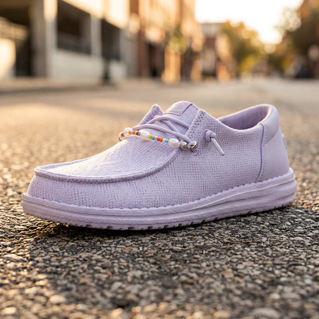 Funk Mesh Beaded Lace Casual Shoes For Women