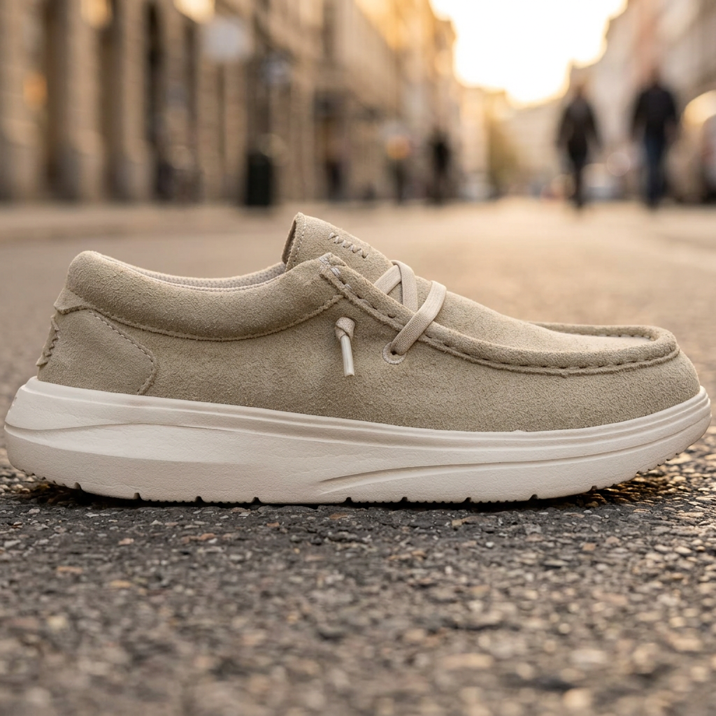 Soft Suede Comfort Lace Up Walking Shoes For Women