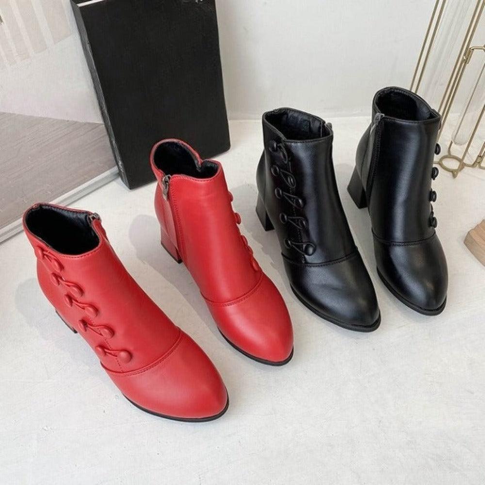 Fur Lined Lace Up Chunky Chelsea High Boots For Winters-The Boston Boots