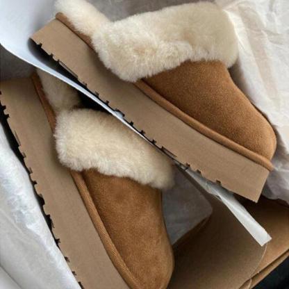 Women Warm Fur Slippers - The Boston Boots