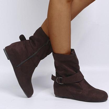 Non Slip Warm Snow Boots With Plush Lining And Rubber Outsole-The Boston Boots