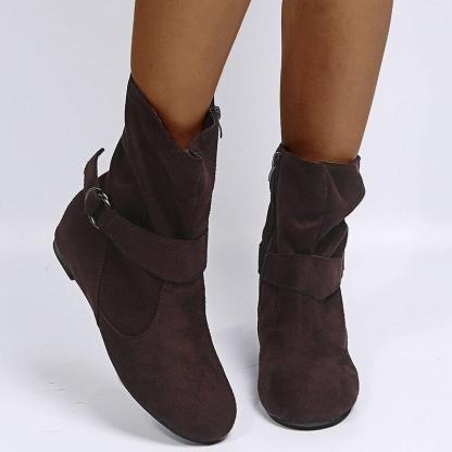 Non Slip Warm Snow Boots With Plush Lining And Rubber Outsole-The Boston Boots