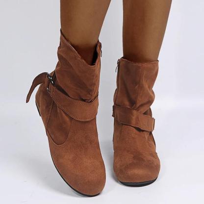 Non Slip Warm Snow Boots With Plush Lining And Rubber Outsole-The Boston Boots