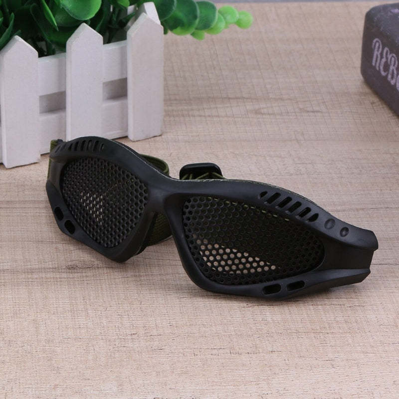 Tactical Eyes Protection Metal Mesh Glasses Goggle For Outdoor-USA Camp Zone