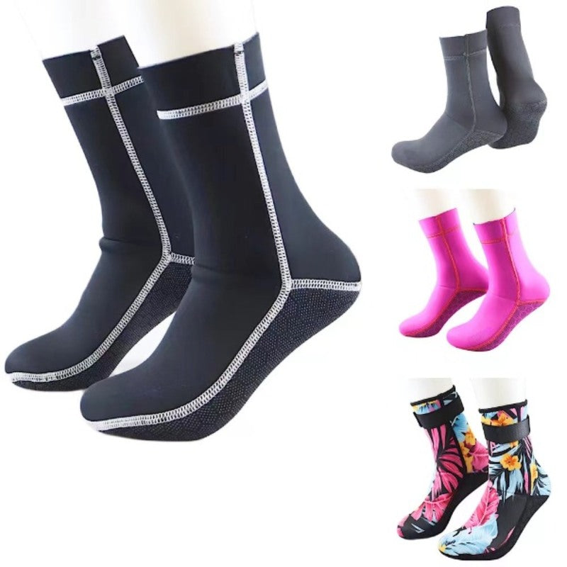 Underwater Winter Scuba Diving Beach Socks-USA Camp Zone
