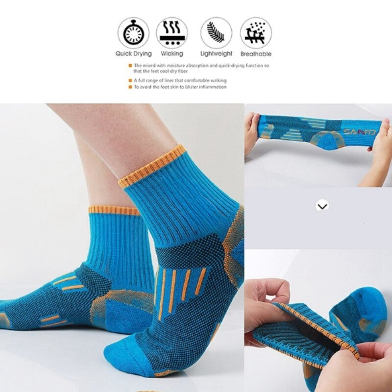 Women Quick Dry Hiking Sports Yoga Socks-USA Camp Zone