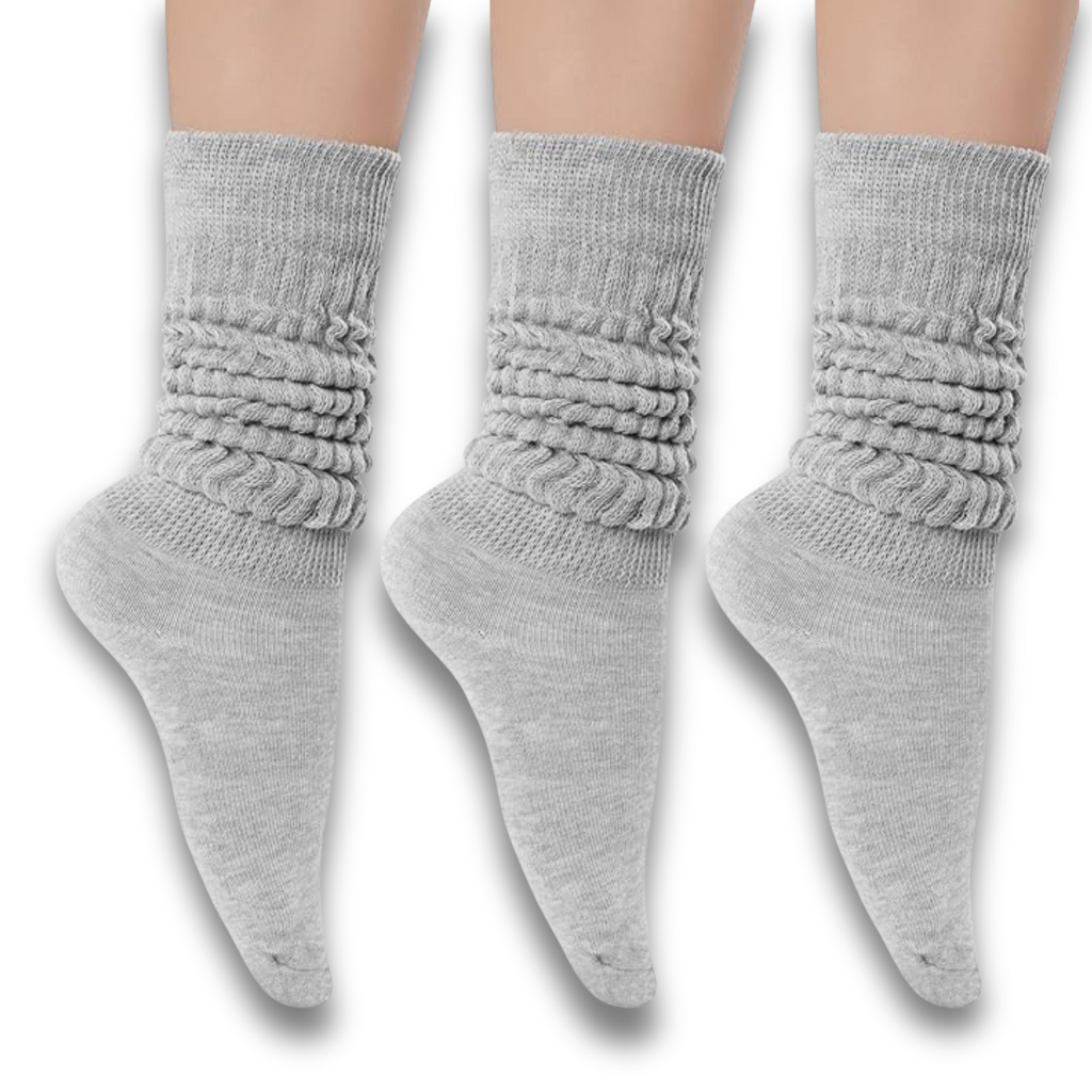 3 Pair Pack Women Knit Slouch Socks