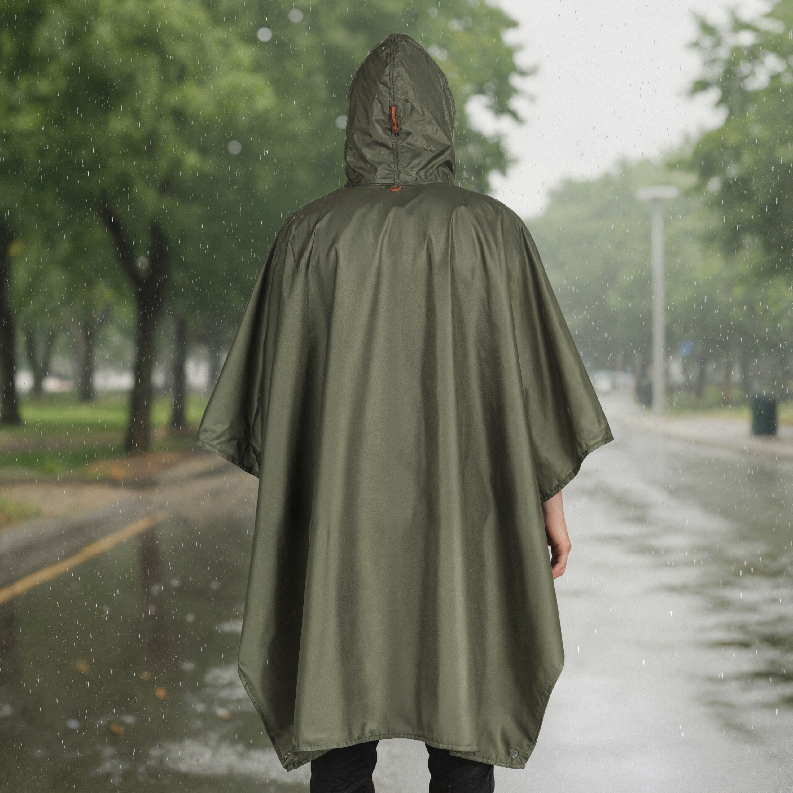 Waterproof Lightweight Rain Poncho For Adults