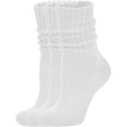 Women Pack Of 3 Scrunch Crew Socks