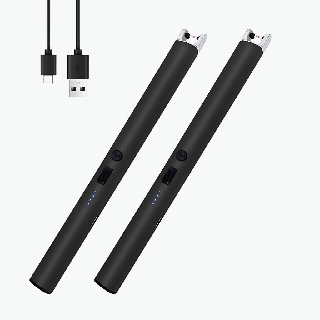 Pack Of 2 Rechargeable Candle Lighter With LED Display