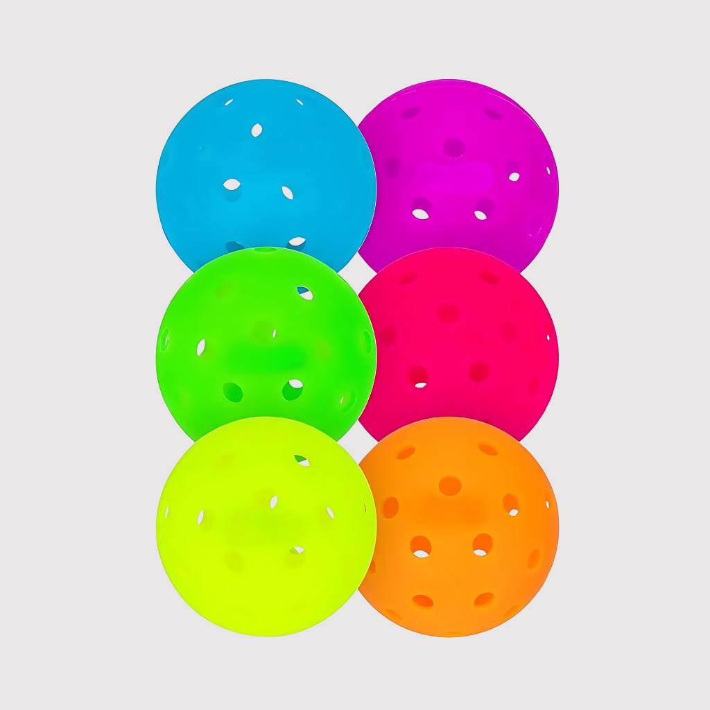 Pack Of 6 Outdoor Sports Pickleballs