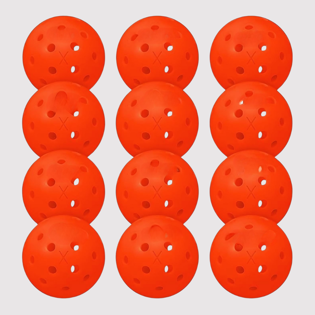 Pack Of 12 Outdoor Sports Pickleballs