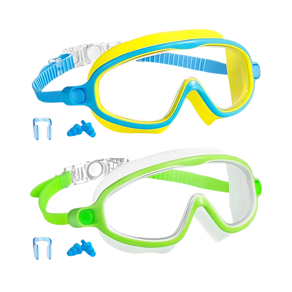 Pack Of 2 Kids Anti Fog Swim Goggles