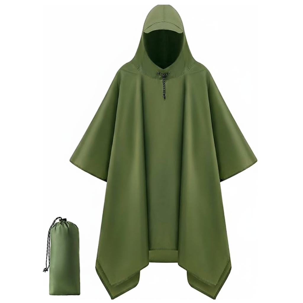 Hooded Waterproof Rain Poncho