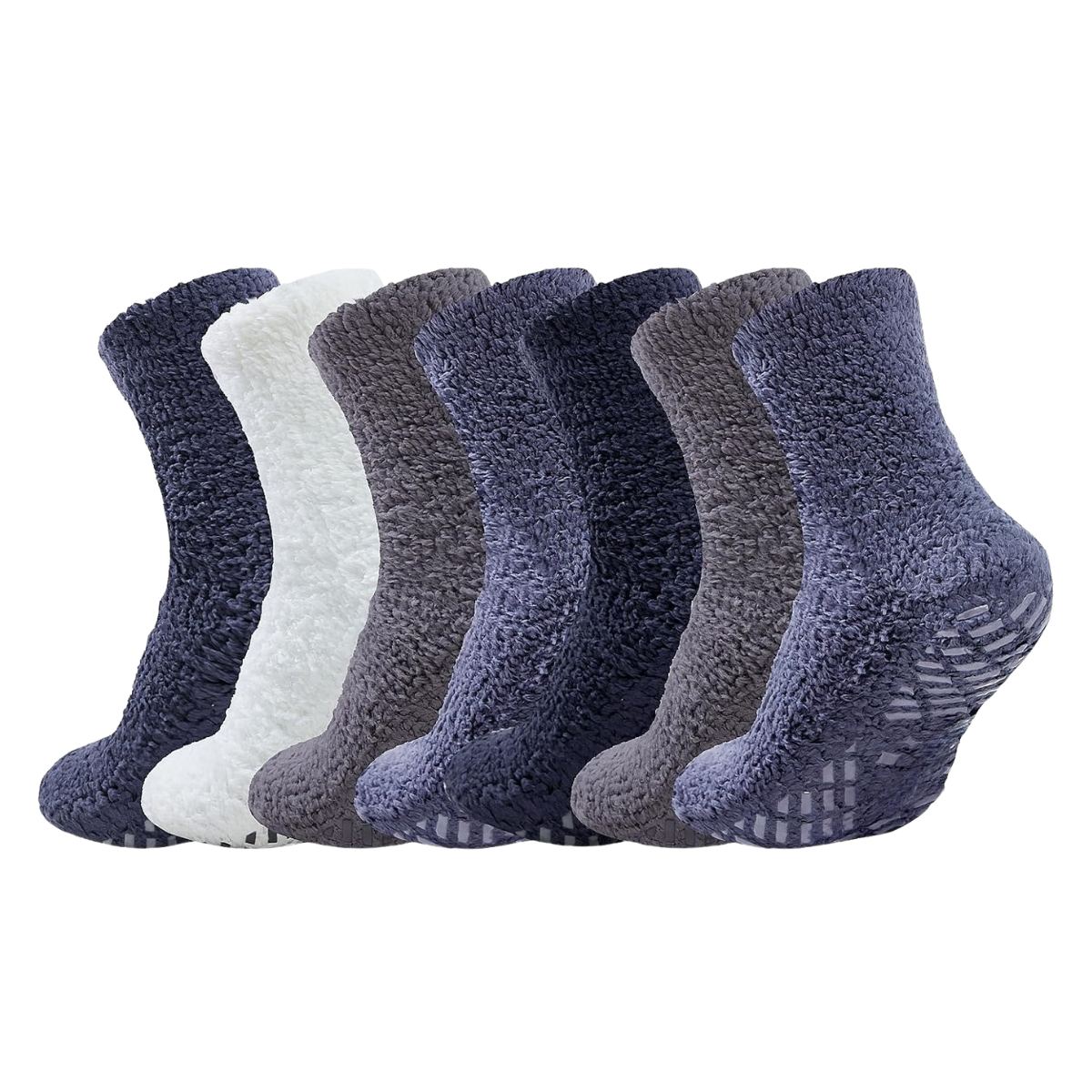 Winter Fuzzy Plush Cozy Soft Fluffy Grip Socks for Women and Men
