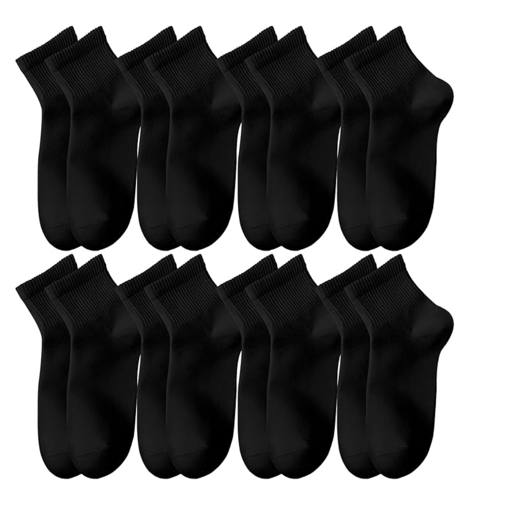 8 Pairs Women Crew Ankle Socks Thin Cotton Athletic Casual
