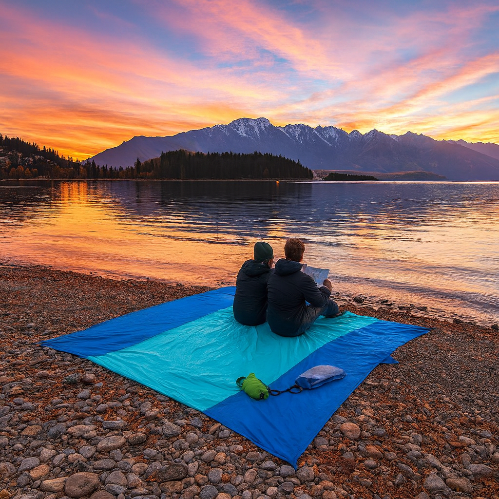 Beach Blanket Waterproof Compact Sand Free Mat