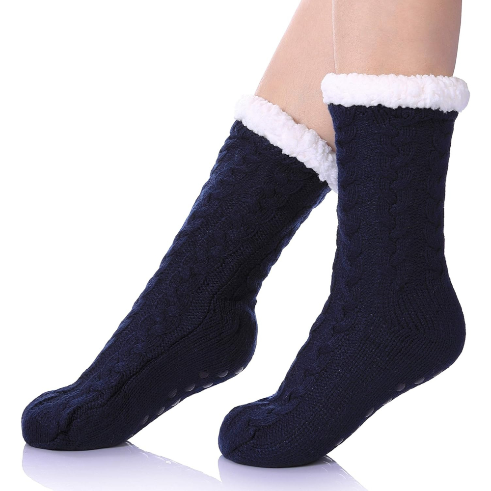 Women Winter Super Soft Warm Cozy Fleece Lined Fuzzy Slipper Socks