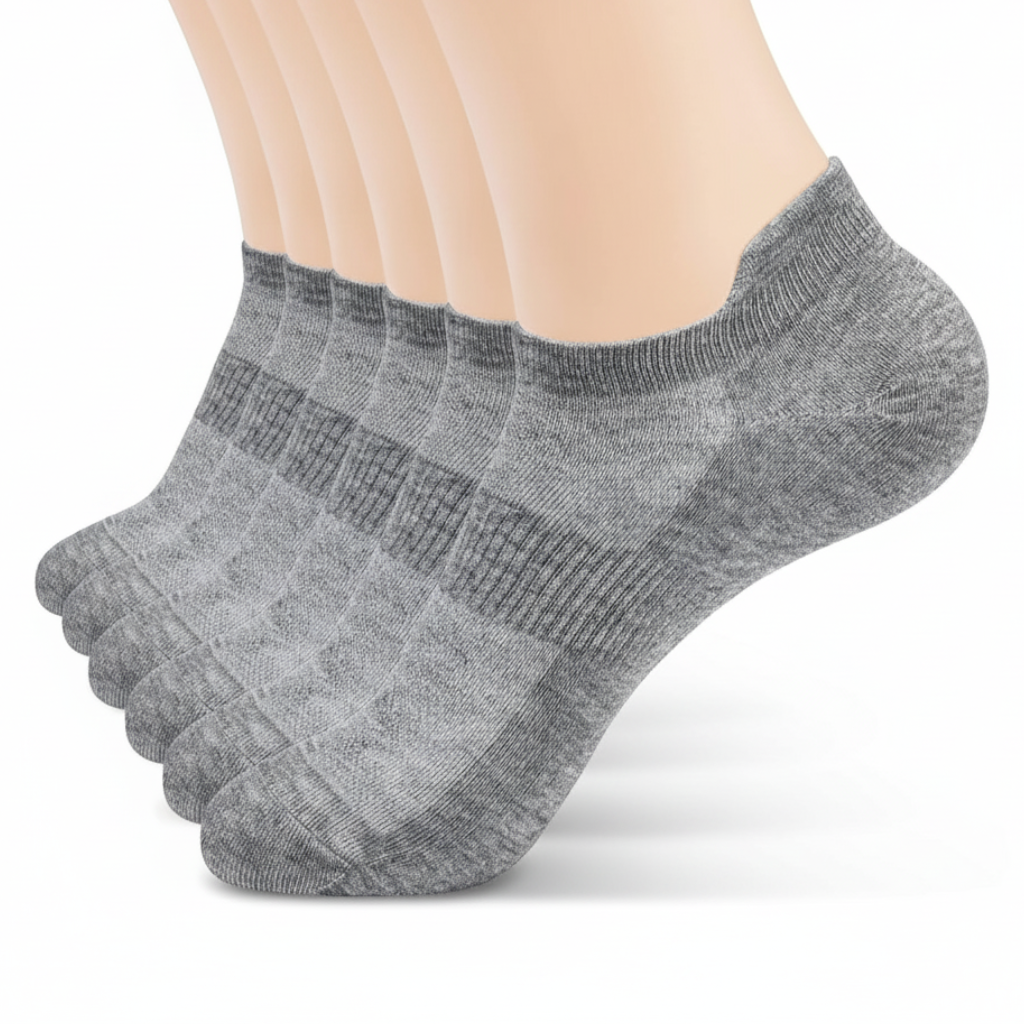 6 Pairs Men and Womens Ankle Thin Athletic Running Low Cut Socks