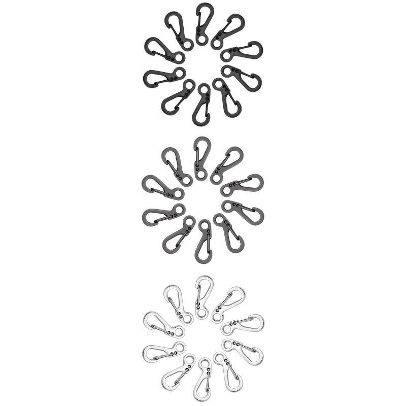 10 Pcs Mini Carabiner Keychain Camping Gadgets-USA Camp Zone