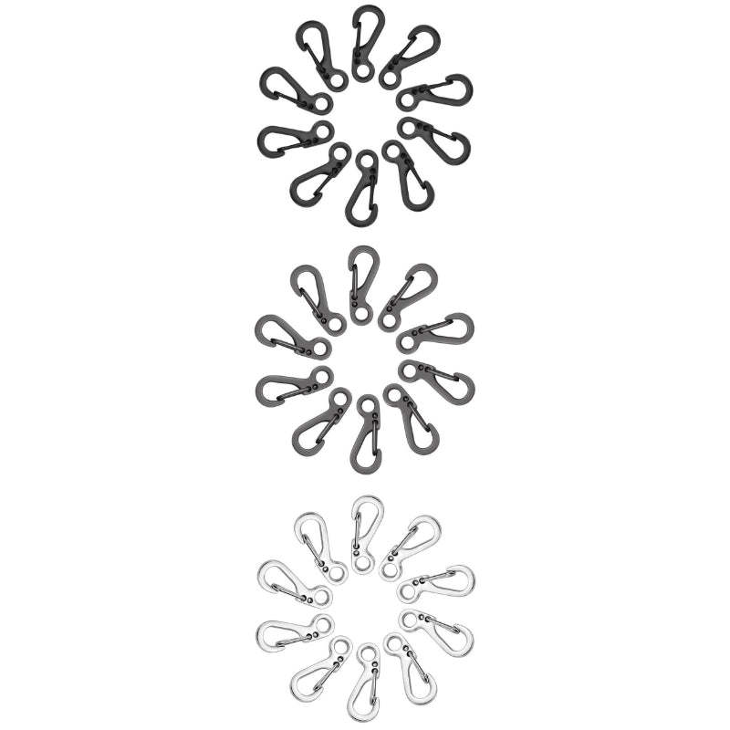 10 Pcs Mini Carabiner Keychain Camping Gadgets-USA Camp Zone