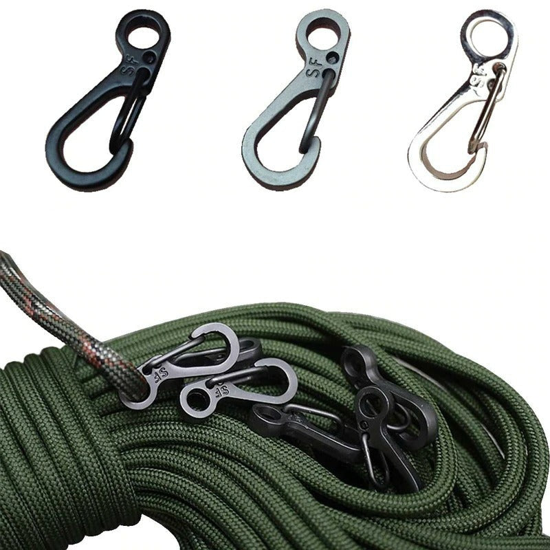 10 Pcs Mini Carabiner Keychain Camping Gadgets-USA Camp Zone