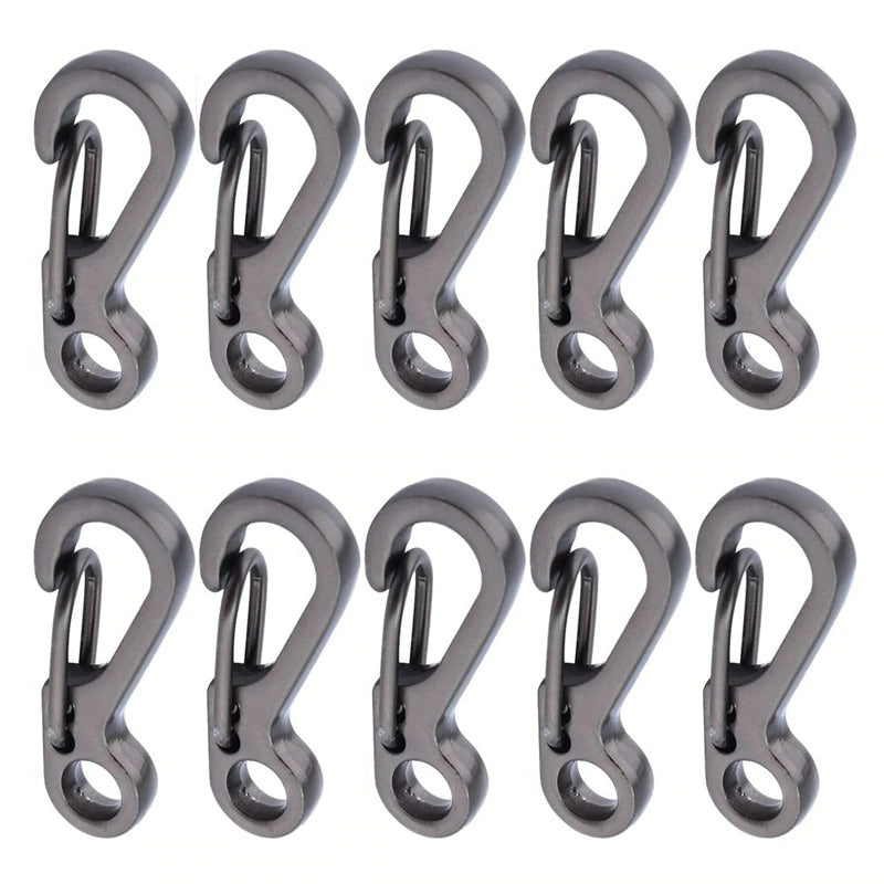 10 Pcs Mini Carabiner Keychain Camping Gadgets-USA Camp Zone