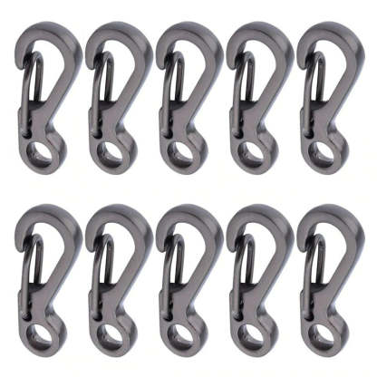 10 Pcs Mini Carabiner Keychain Camping Gadgets-USA Camp Zone