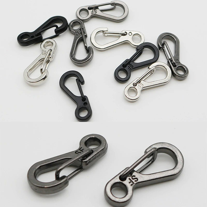 10 Pcs Mini Carabiner Keychain Camping Gadgets-USA Camp Zone