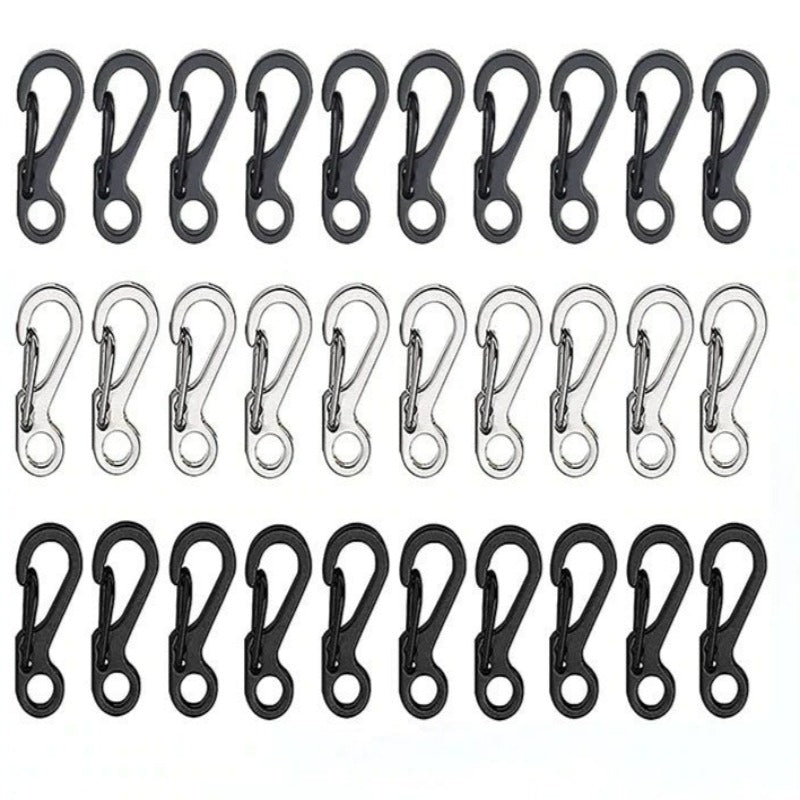 10 Pcs Mini Carabiner Keychain Camping Gadgets-USA Camp Zone