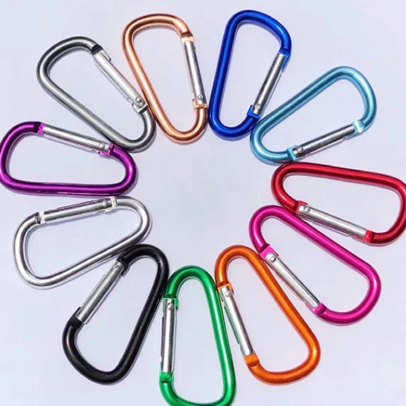 10pcs D-Type Aluminum Alloy Carabiner-USA Camp Zone