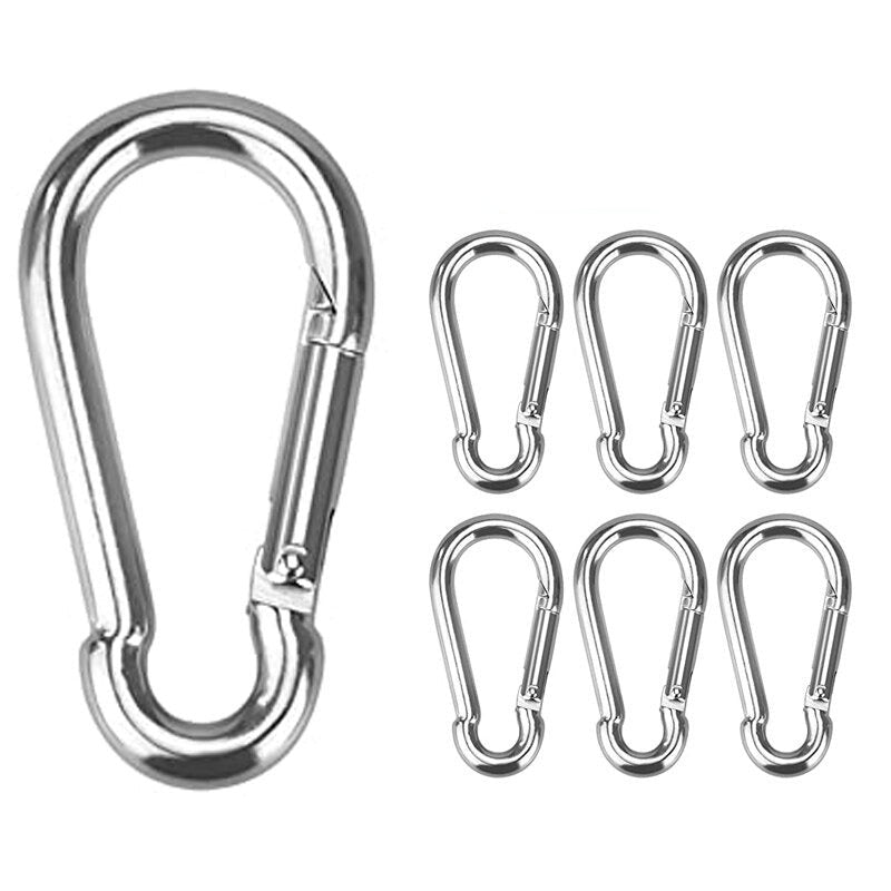 Aluminum Alloy D-Ring Buckle Spring Carabiners-USA Camp Zone