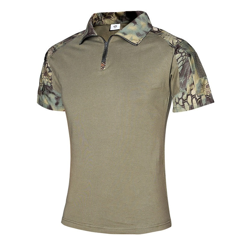 Men's Outdoor Tactical Military Camouflage T-shirt-USA Camp Zone