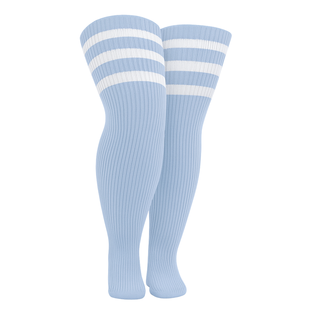 Plus Size Striped High Socks For Women