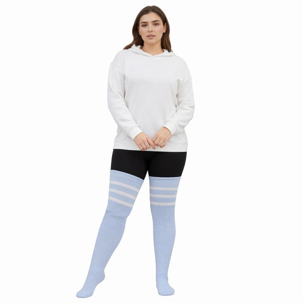Plus Size Women Thigh High Socks for Thick Thighs
