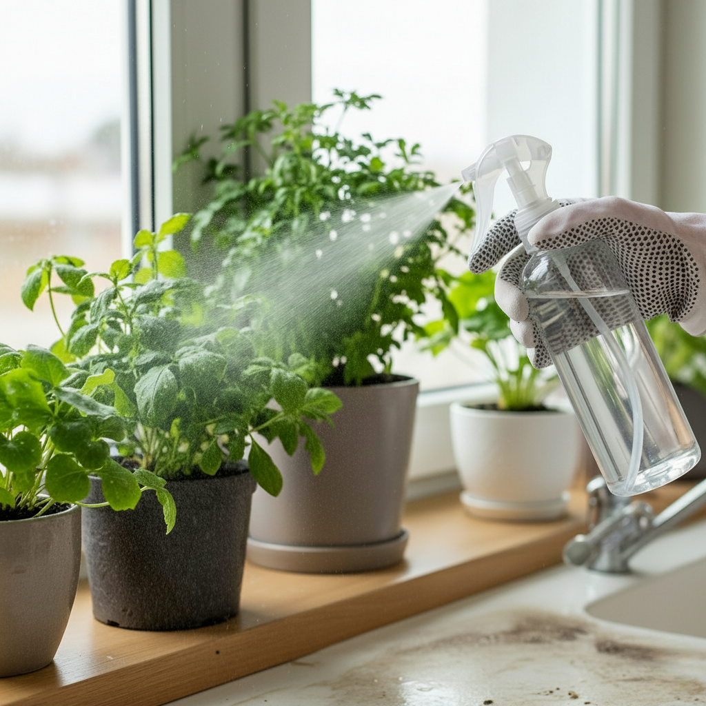 Pressurized High Mist Spray Bottle Reusable Plastic Trigger Sprayer For Gardening And Cleaning