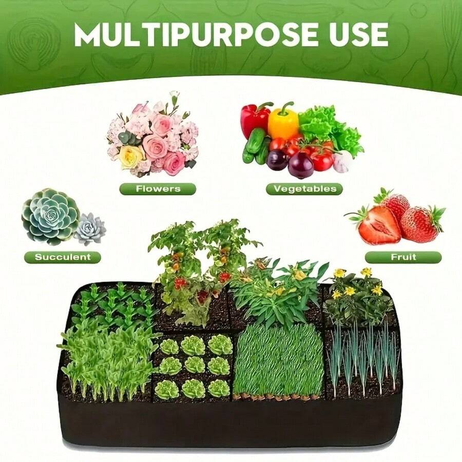 Upgraded Thickened 8 Compartment Garden Bed Covers For Growing Plants