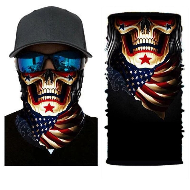 Outdoor Seamless Bandanas Neck Gaiter Buffs Face Mask-USA Camp Zone