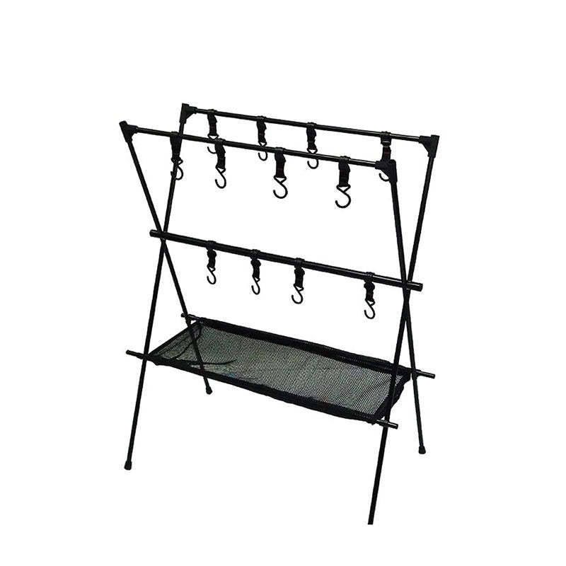 Folding Portable Camping Hanging Rack Tripod Hanger With Hook-USA Camp Zone