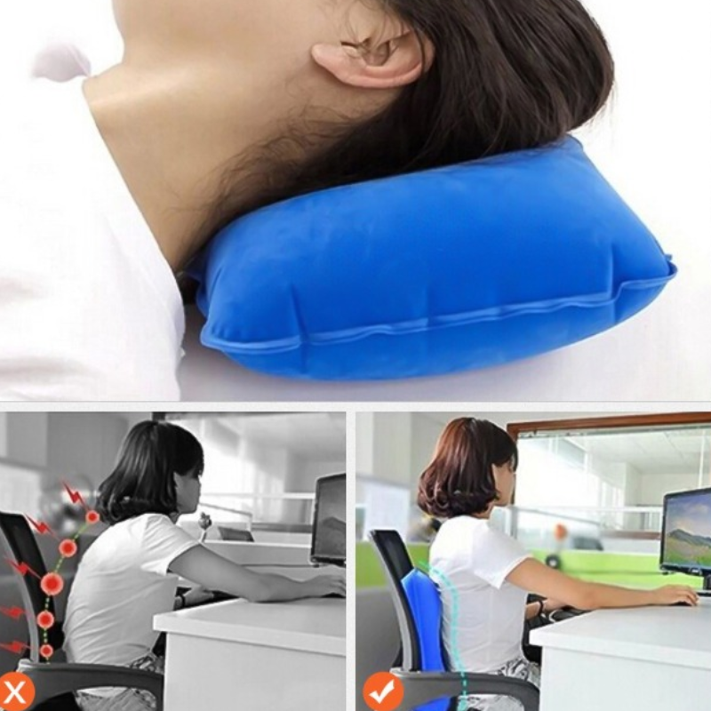 Inflatable Travel Neck Pillow-USA Camp Zone