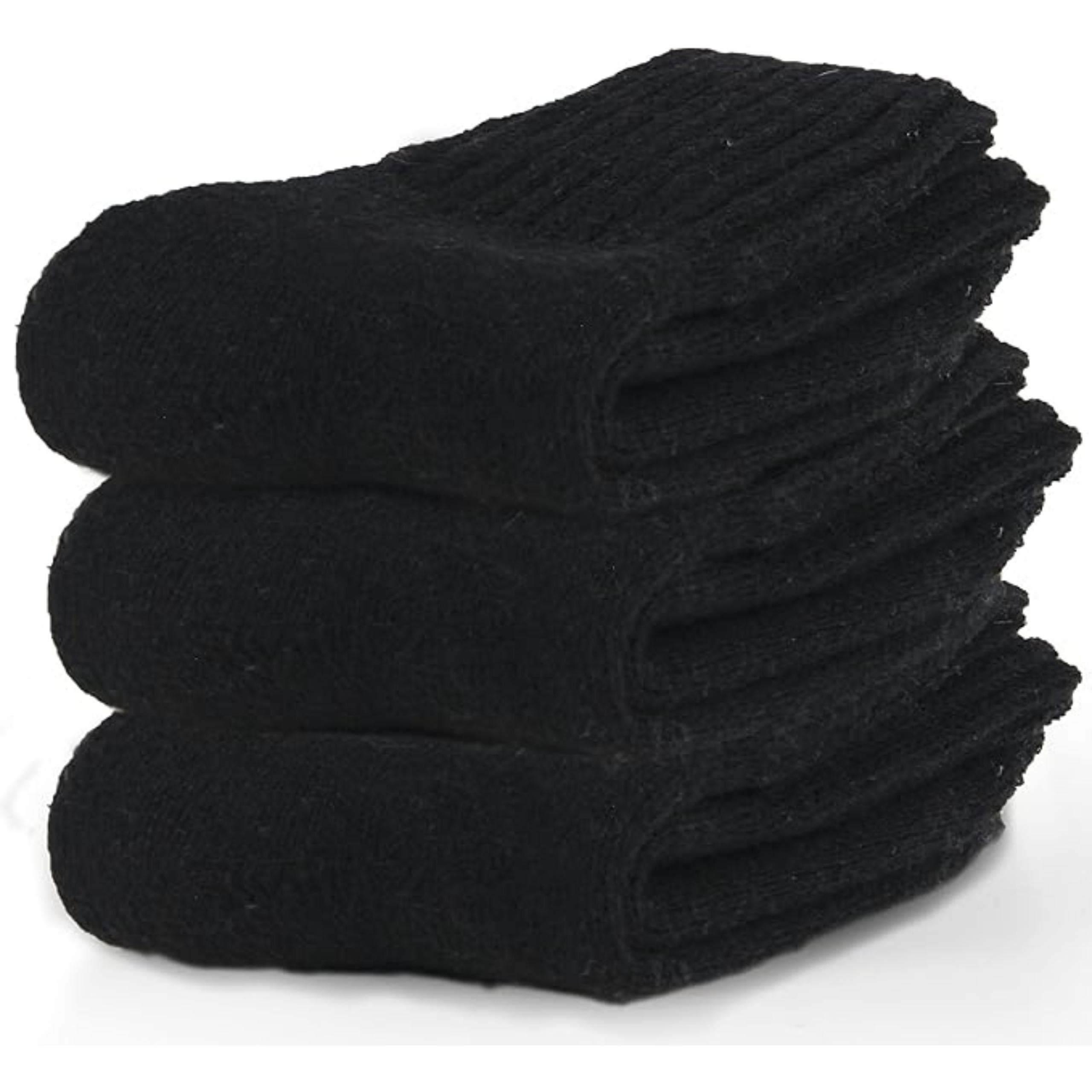 Women Winter Solid Thick Warm Crew Socks