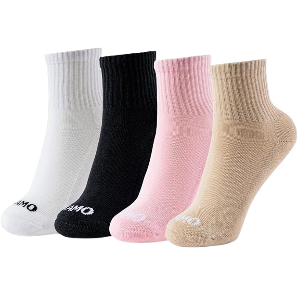  4 Pack Of Cushioned Sole And Seamless Socks