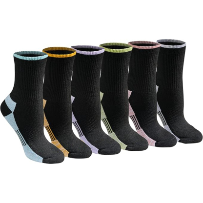 Women Pack Of 6 Moisture Wicking Socks